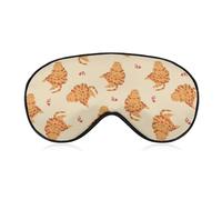 A Fat Cat with Hearts Sleep Mask Valentine's Day Sleeping Mask Elastic Bla