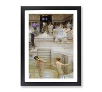A Favourite Custom By Lawrence Alma Tadema Classic Painting Framed Wall Art Print, Ready to Hang Picture for Living Room Bedroom Home Office Décor, Black A2 (64 x 46 cm)
