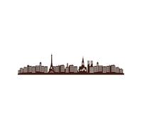 a Featuring The Silhouette of Paris Cityscape Including The Eiffel Tower and Iconic cathedrals Wall Stickers 36x176.4cm Window Decals Coffee