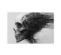 A Female Skeleton With A Brushed Head 1000 Piece Jigsaw Puzzles For Adults Wooden Puzzles For Adults Gifts Home Decor