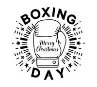 a Festive Boxing Day Gathering Wall Stickers 67.2x67.2cm Do not Damage The Wall Surface Black