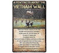 A Few Facts About The Vietnam Veteran Retro Tin Sign for Home Backyard Garage Man Cave Shed Office Military Room Living Room Coffee Bar Wall Decor Vintage Plaque Veterans Day Decorations Gift 8x12