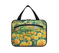 A Field of Yellow Roses Hanging Bag Travel Bag with Hanging with Hook, Designer Fashion Medicine Bags for Men Gym bolso para maquillaje de Mujer L