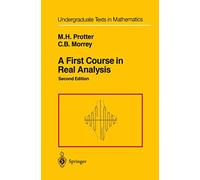 A First Course in Real Analysis – Undergraduate Texts in Mathematics – Springer Verlag