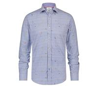 A FISH NAMED FRED Stripe Jacquard Shirt, red, XL