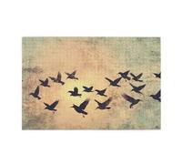 A Flock Of Birds At Sunset 1000 Piece Jigsaw Puzzles For Adults Wooden Puzzles For Adults Gifts Home Decor