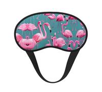 A Flock of Flamingos It is a Black-Rimmed Eye mask. The Soft Eye mask can Improve Sleep Quality and is Suitable for Indoors, Outdoors and Traveling.