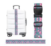 A flock of flamingos Luggage Strap-Adjustable Suitcase Belt with Buckle