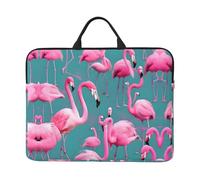 A Flock of Flamingos Patterned Laptop Sleeve Bag, 17 Inch Shockproof Laptop Sleeve, Slim Laptop Bag