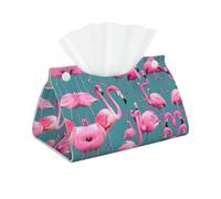 A Flock of Flamingos Printed Tissue Box-Suitable for Bedside Table, Dining Room, Living Room, Tissue Storage Box