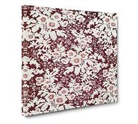 A Floral Pattern from 19th Century by Sir M. Digby Wyatt Canvas Print | Gallery Wrapped 30mm Frame Wall Art | 14x14 inches | Ready to Hang | Retro Floral Picture | Living Room Bedroom Lounge Office