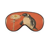 A Flower and Penguin Sleep Mask Eye Mask Travel Eye Cover