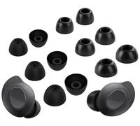 A-Focus [6 Pairs] Galaxy Buds FE 【 Memory Foam & Silicone 】 Ear Tips, Soft Replacement Comfortable Earbuds Eartips Gel Compatible with Samsung Galaxy Buds FE 2023 Release GBFE214532 Black