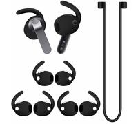 A-Focus for Galaxy Buds 4 Anti-Slip Kit Replacement Ear Hooks Sport Ear Tips Non-Slip Silicone Eartips Covers Gel Wings Ergonomic Design Strap for Galaxy Buds 4 SM-R630 Black