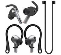 A-Focus Galaxy Buds 3 Pro Anti-Slip Kit Replacement Ear Hooks Sport Ear Tips Non-Slip Silicone Eartips and Covers Gel Wings Ergonomic Design Strap Compatible with Samsung Galaxy Buds 3 Pro Black