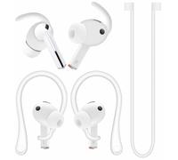 A-Focus Galaxy Buds 3 Pro Anti-Slip Kit Replacement Ear Hooks Sport Ear Tips Non-Slip Silicone Eartips and Covers Gel Wings Ergonomic Design Strap Compatible with Samsung Galaxy Buds 3 Pro White