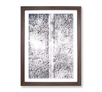 A Forest Road In Sweden Modern Framed Wall Art Print, Ready to Hang Picture for Living Room Bedroom Home Office Décor, Walnut A2 (64 x 46 cm)