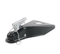 A-Frame Trailer Coupler 5000 Lbs Capacity Fits 2 Inch Ball Black Hitch Compatible With RV Camper Caravan