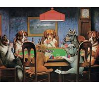 A Friend in Need - Dogs playing Poker - Cassius Marcellus Coolidge 1000 Piece Jigsaw Puzzle
