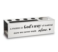 A Friend is God's Way of Making Sure we Never Walk Alone Friends Friendship Gifts for Women Men Friend Unique Stainless Steel Pencil Pen Holders ASB86