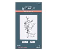 Spellbinders A Friend Like You Bouquet Plate from The Pressed Posies Collection, Metal, ONE