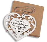 “A Friend Like You” Heart Ornaments, Thoughtful Gifts for Best Friend, Appreciation Quote Keepsake Hanging Ornaments ZUU19