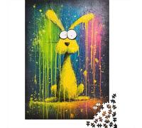 A Frightened Rabbit Jigsaw Puzzles for Adults Interesting Puzzles 1000 Piece Brain Challenge Home Decoration Gifts 1000pcs (75x50cm)