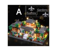 (A Front Yard) Suzhou Garden Blocks 1800+Pcs Classic Chinese Garden Mini Block Traditional