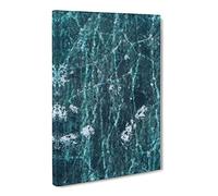 A Frozen Lake In Abstract Modern Canvas Wall Art Print Ready to Hang, Framed Picture for Living Room Bedroom Home Office Décor, 20x14 Inch (50x35 cm)