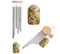 A Fruitful Orchard Wind Chimes with 6 Aluminum Tubes,Large Wind Chimes,Soothing Melodic Tones, Outdoor Wind Chimes for Balcony, Garden, Patio Decoration