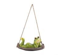 A Fun Addition To Any Courtyard The Adorable Frog And Cradle Decorative Piece In, Long Lasting Material (Two handed frog)