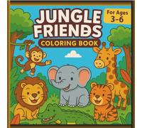 A Fun Coloring Book for Kids Ages 3-8: 20 Adorable Jungle Animals to Color and Enjoy: Perfect Gift for Toddlers and Kids Who Love Jungle Safari Animals