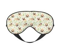 A Funny Cat Sleep Mask Double-Sided Eye Mask Soft Adjustable Sleeping Eye Covers for Sleeping Perfect Shading Reduce Eye Edema