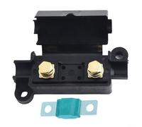 A fuse holder equipped with heat shrink technology designed to meet the demands of modern automotive systems (30A green)