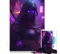 A Futuristic Female Ninja Jigsaw Puzzle 1000 Piece for Teenagers Reason Boost Nice Thick Enjoyable Challenge Birthday Idea (38x52cm)