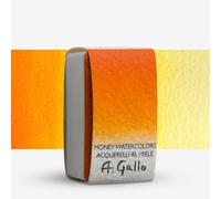 A. Gallo : Handmade Watercolor Paint : Full Pan : Arancione
