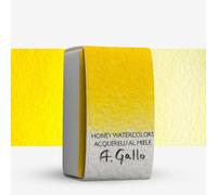 A. Gallo : Handmade Watercolor Paint : Full Pan : Azo Yellow Gold