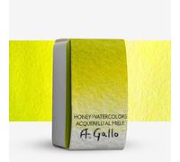 A. Gallo : Handmade Watercolor Paint : Full Pan : Fig Green