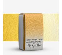 A. Gallo : Handmade Watercolour Paint : Full Pan : Antique Gold