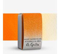 A. Gallo : Handmade Watercolour Paint : Full Pan : Hokkaido Orange