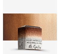 A. Gallo : Handmade Watercolour Paint : Half Pan : Burnt Umber Cyprus