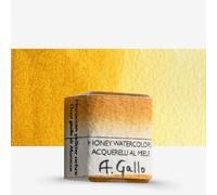 A. Gallo : Handmade Watercolour Paint : Half Pan : Moroccan Yellow Ochre