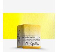 A. Gallo : Handmade Watercolour Paint : Half Pan : Royal Yellow