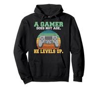 A gamer does not age he levels up lustiges Gaming Pullover Hoodie