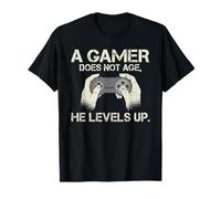 A Gamer Does not Age he Levels up lustiges Gaming T-Shirt