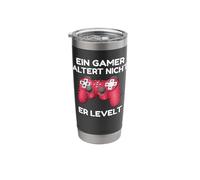 A Gamer Doesn't Age, he Levels Stainless Steel Insulated Tumbler
