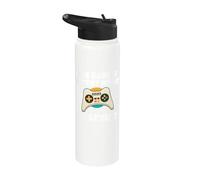 A Gamer Doesn't Age, he Levels Stainless Steel Insulated Water Bottle