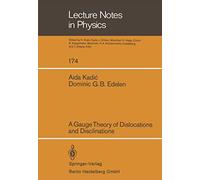 A Gauge Theory of Dislocations and Disclinations – Lecture Notes in Physics, 174