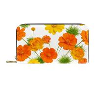 a Gentle Encounter Between White and flowersMulti-Card Slots with Coin Pocket, Durable Wallet for Daily Use & Travel