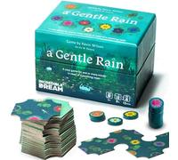 A Gentle Rain - Calming Tile-Laying Puzzle Game - Mindful Solo, 2-Player, or Cooperative Play in 15 Minutes - Soft-Touch Tiles & Wooden Blossoms - Compact, Giftable, Family-Friendly Board Game